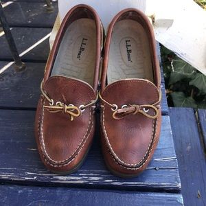 LL Bean Leather Camp Moccasins 6.5